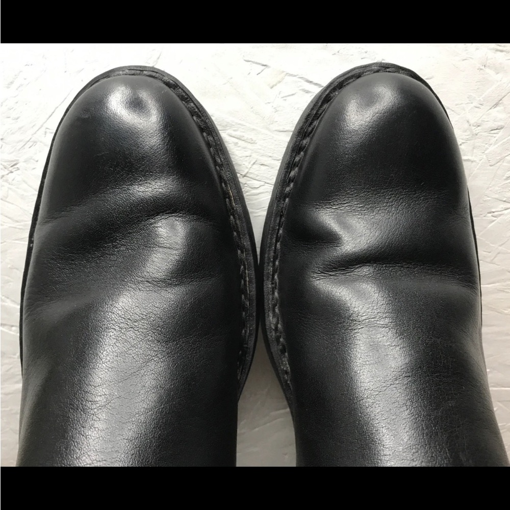 Rare Born Men’s Chelsea-Style Shoes Black Leather Size 10.5M Slip-On Double Gore - Picture 4 of 13